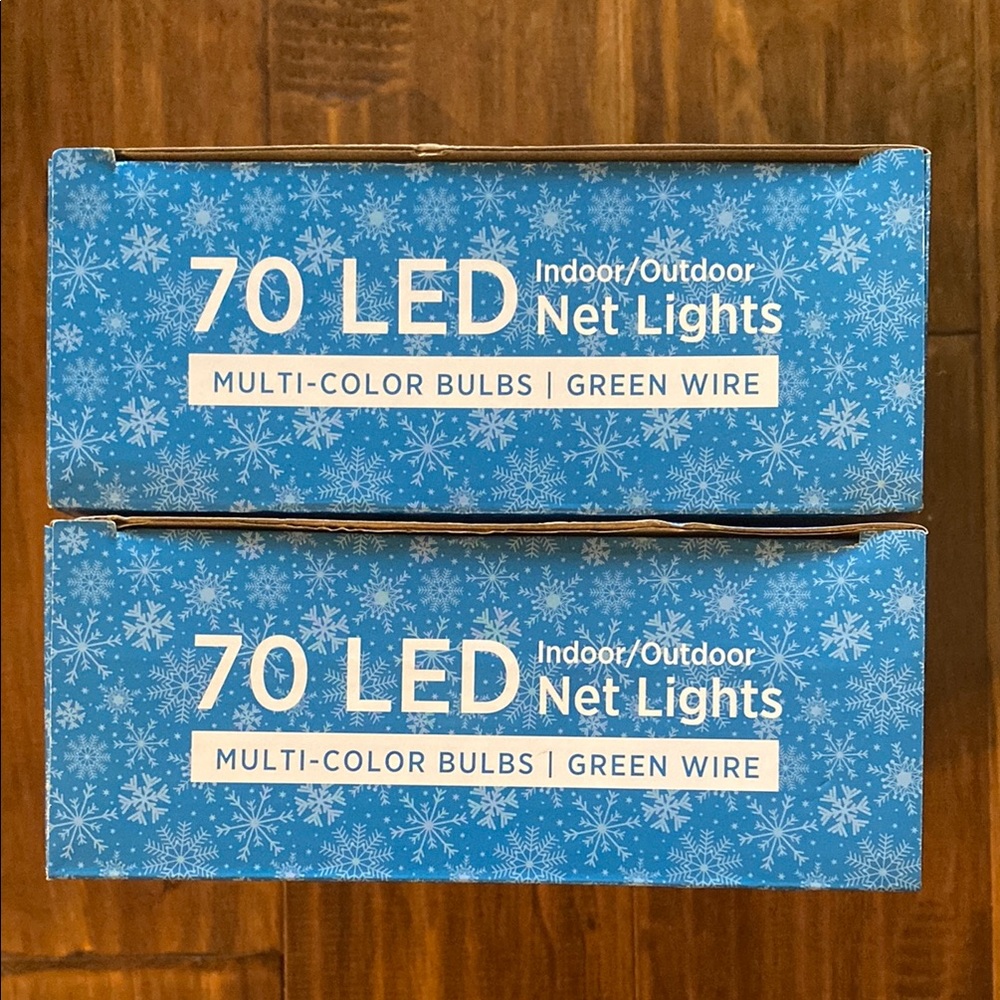 NIB LOT OF 2 Multi-Color LED Net Lights 70 LED by Holiday Style - Picture 6 of 7